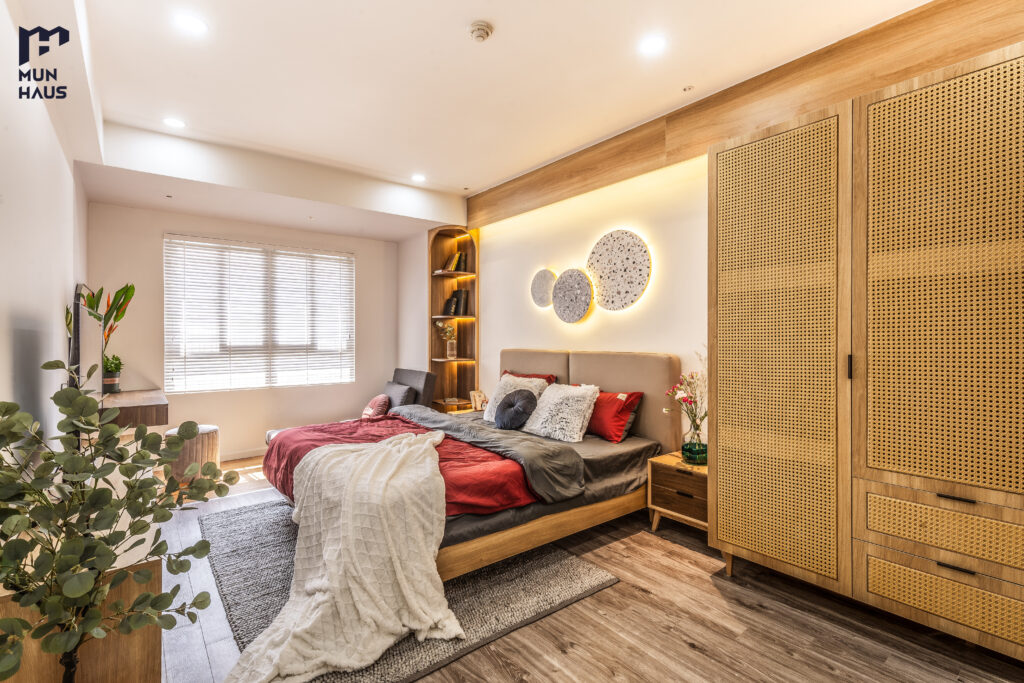 Thiết kế phòng ngủ phong cách hiện đại cho chung cư Mipec Tây Sơn