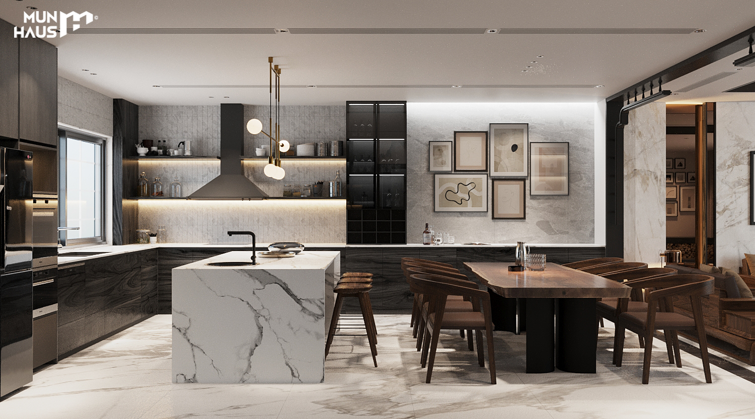 Xu hướng Thiết kế nội thất phòng bếp đẹp, hiện đại và đơn giản 2024