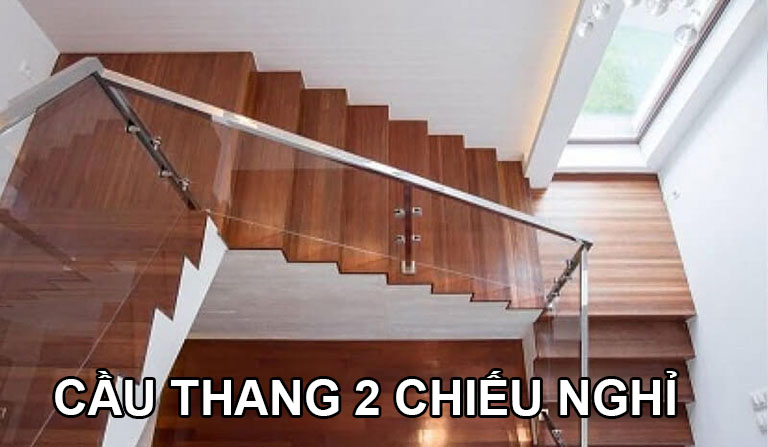 Kích thước cầu thang 2 chiếu nghỉ