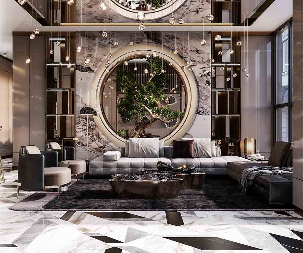 Mẫu thiết kế nội thất luxury cho căn hộ chung cư