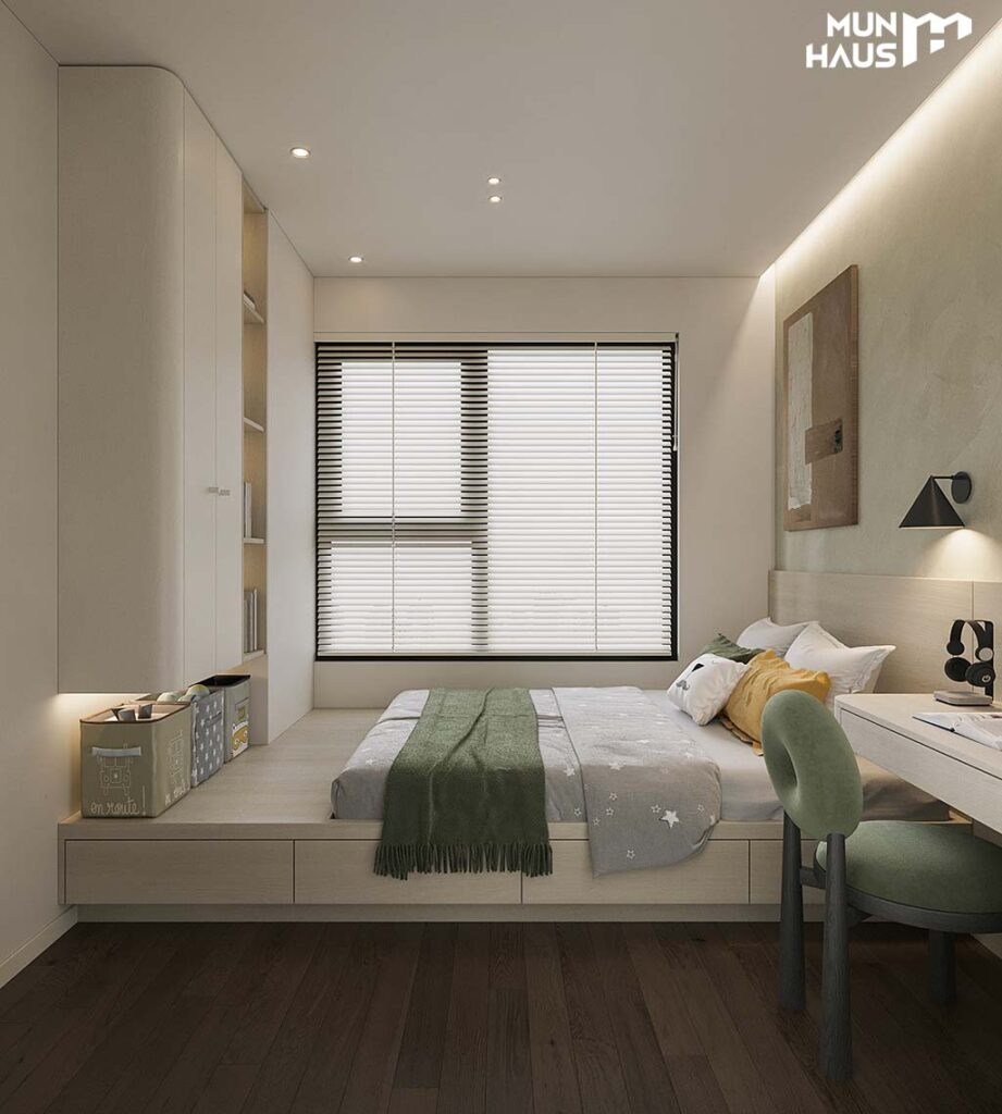 Thiết kế phòng ngủ con trai dự án Hoàng Huy Commerce Hải Phòng
