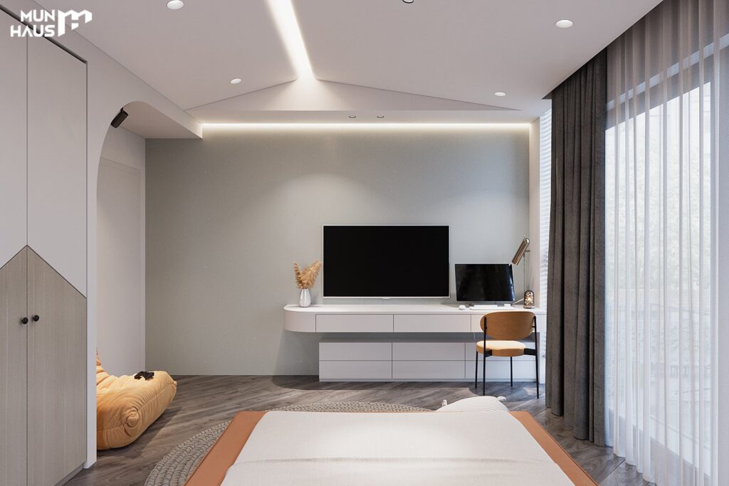Thiết kế phòng ngủ tối giản trong chung cư