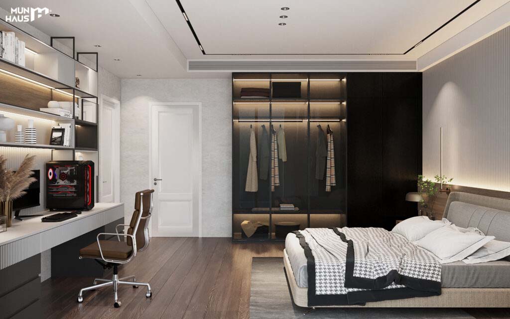 Thiết kế phòng ngủ căn hộ chung cư 90m2