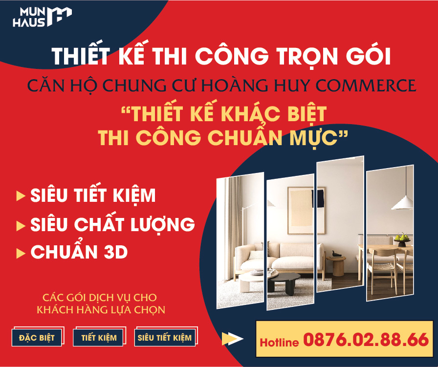Thiết kế nội thất chung cư Hoàng Huy Commerce Hải Phòng
