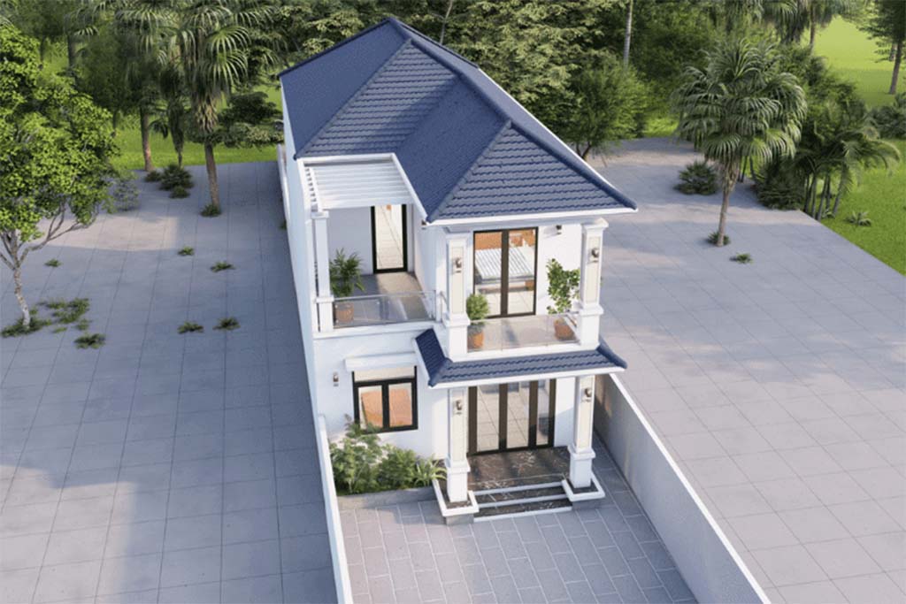 Mẫu thiết kế nhà mái Thái 50m2