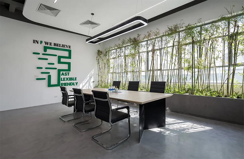 Thiết kế cây xanh trong văn phòng