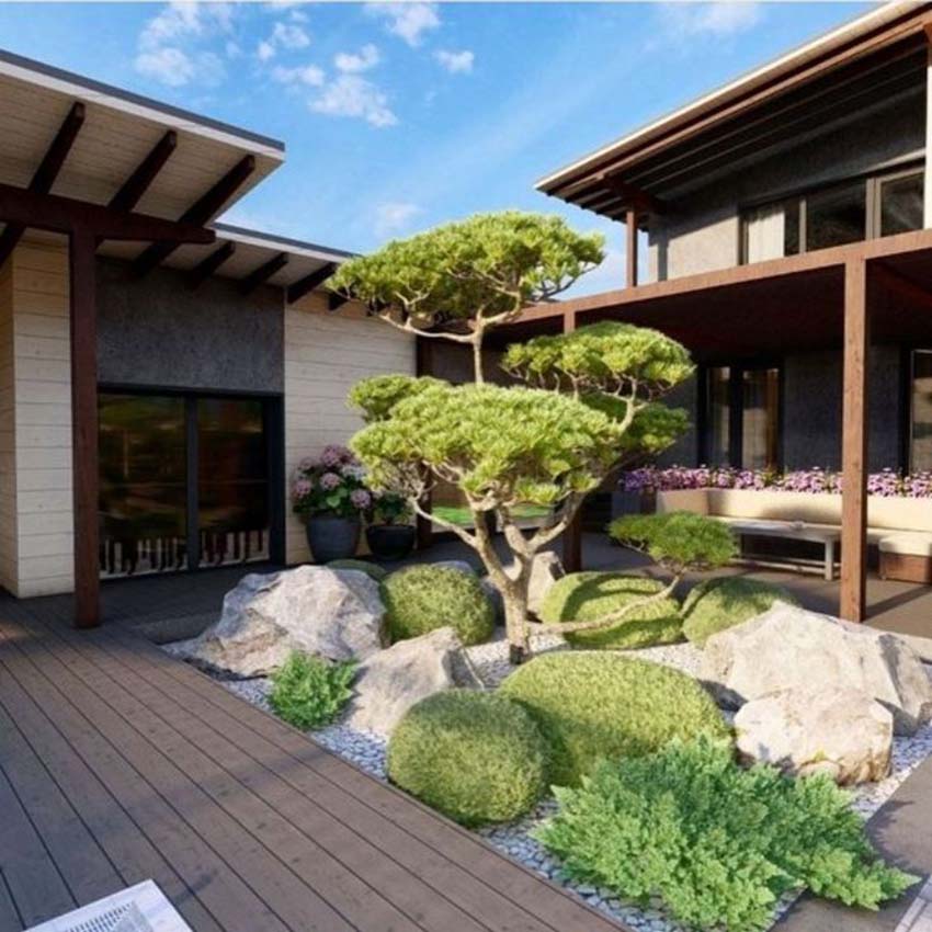 Thiết kế sân vườn kiểu Nhật