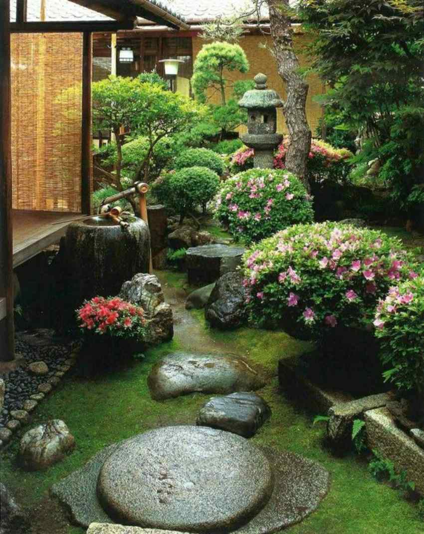Mẫu thiết kế sân vườn Nhật Bản