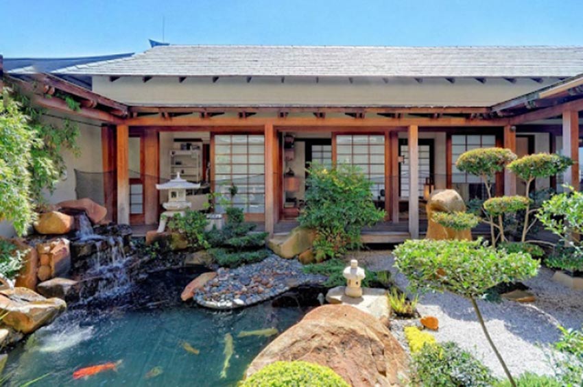 Sân vườn Nhật Bản tạo điểm Nhấn cho nhà mái Nhật 1 tầng